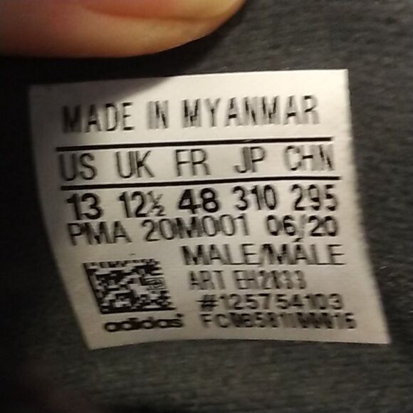 Adidas Men's X Ghosted Football Shoes Ground Cleats Black Grey US 13 (EH2833) - Picture 12 of 12